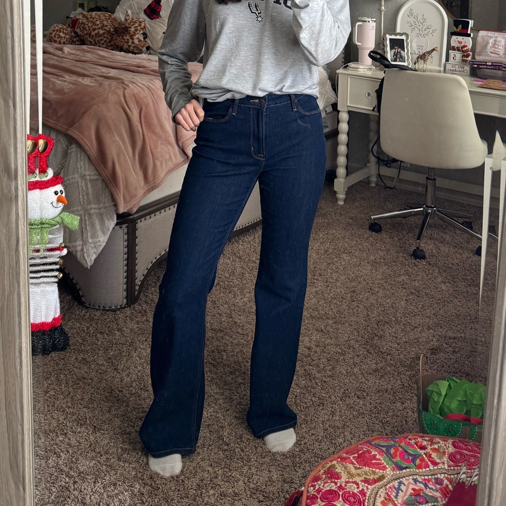 Old Navy Women's Dark Wash High-Waisted Wow Wide-Leg Jeans